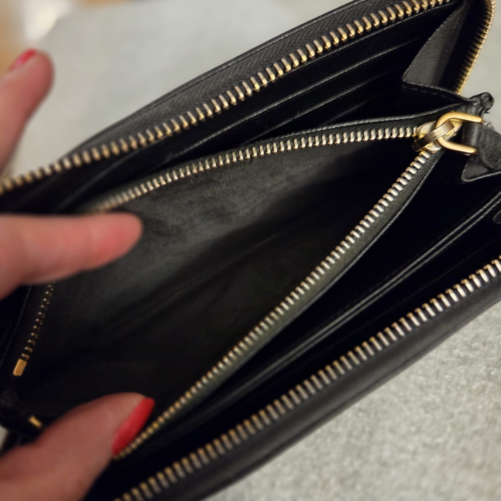 Authentic Prada Saffiano Leather Long Zip-Around Wallet - Picture 11 of 14